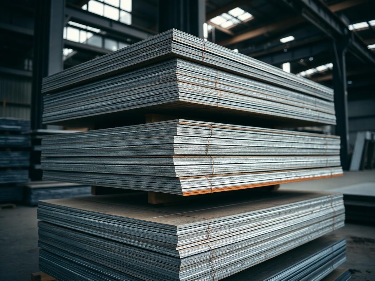 Stacked steel and aluminum sheet stock